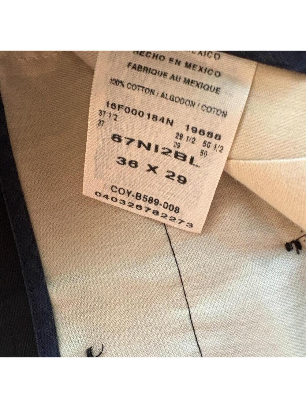 Vintage Pleated Dress Pants Mens 36x29 Fits Like 34x29 Black Trouser USA - Picture 4 of 7